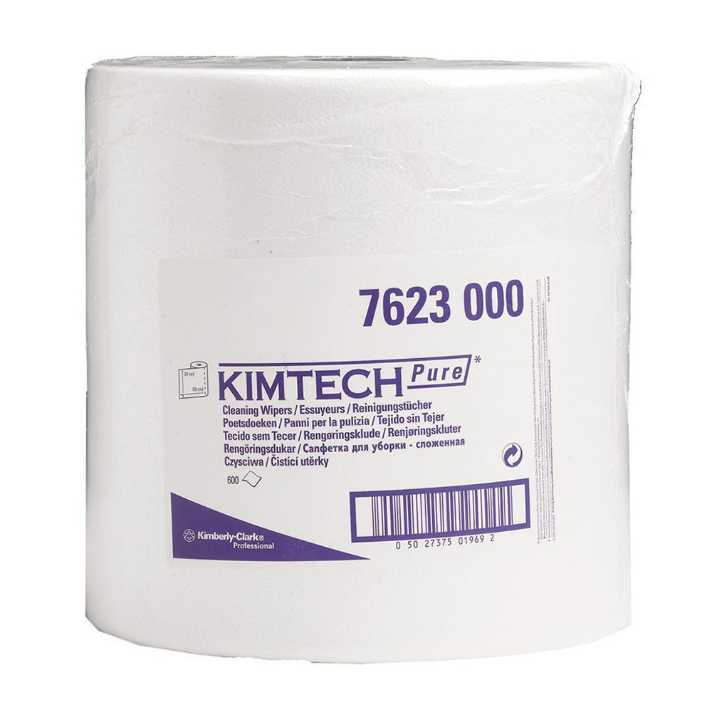 Lavete industriale Kimberly-Clark Kimtech Pure Cleaning Wipers 7623, pentru camere curate, 600 șervețele/rolă