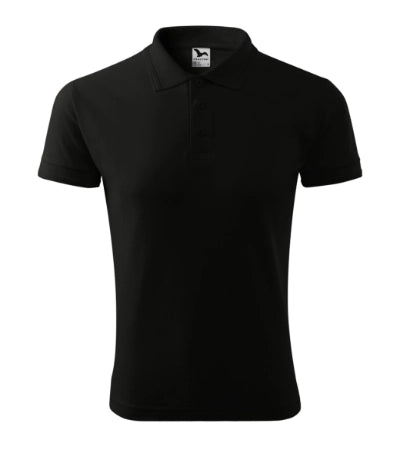 Tricou polo Malfini 203 piqué negru barbati
