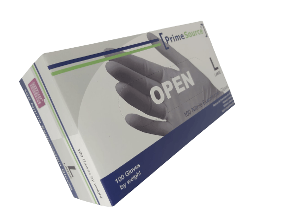 Mănuși de unică folosință Prime Source, nitril, nepudrate, negre