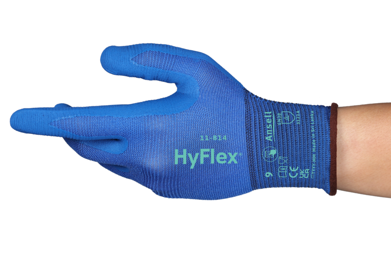 Mănuși de protecție Ansell HyFlex 11-814 disponibile la Bunzl Romania