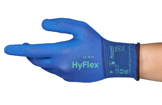 Mănuși de protecție Ansell HyFlex 11-814 disponibile la Bunzl Romania