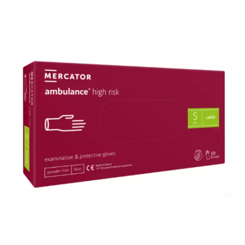 Mănuși de unică folosință Mercator, albe