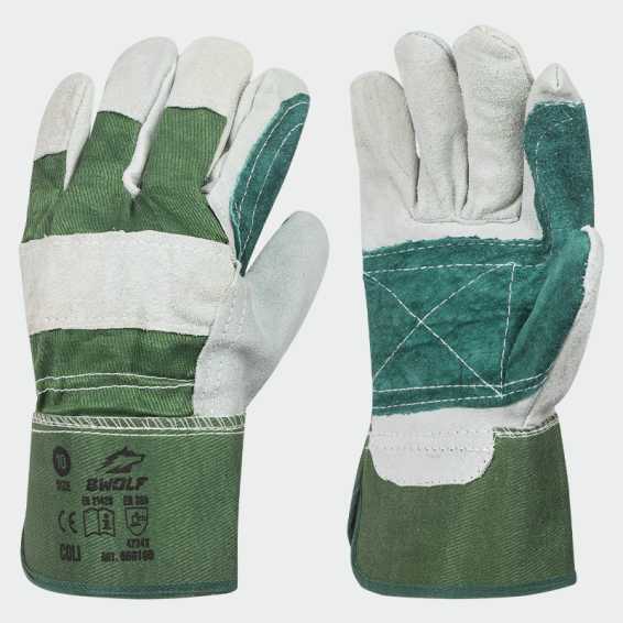 Mănuși de protecție de lăcătuș din piele  Bwolf Coli