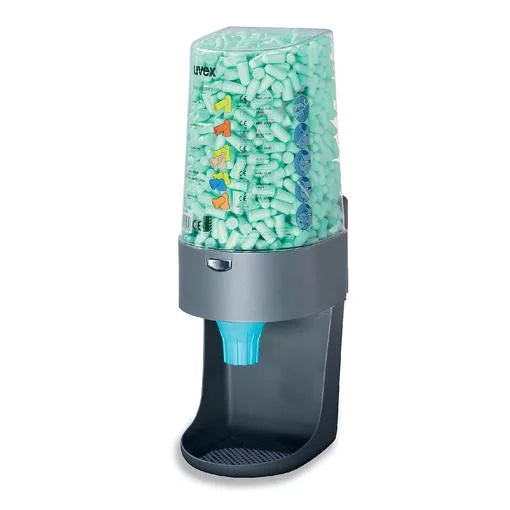 Dispenser de perete pentru antifoane interne Uvex „one 2 click” 2112000 , cu dozare controlată