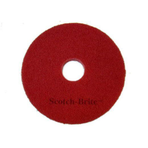Paduri de curățare pardoseli Scotch-Brite roșii 406 mm
