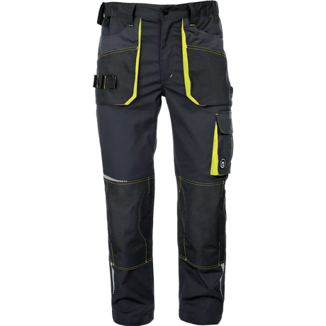 Pantaloni de lucru Cerva Emerton Stretch Negru Galben disponibili la Bunzl România
