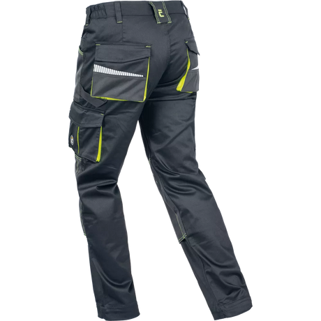Pantaloni profesionali Cerva Emerton Stretch vedere spate laterală disponibili la Bunzl România