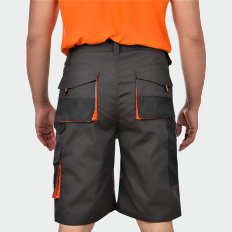 Detaliu buzunare multifuncționale ale pantalonilor scurți de lucru Atlas Shorts disponibili la Bunzl România