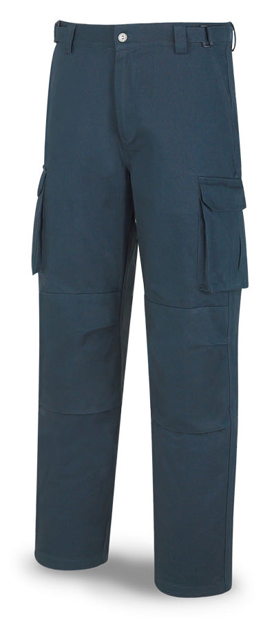 Pantaloni de lucru pentru iarnă din bumbac necăptușiți albastru
