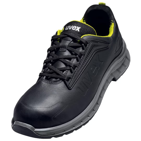Pantofi de protectie uvex 2 trend S3S FO SR negri si galbeni