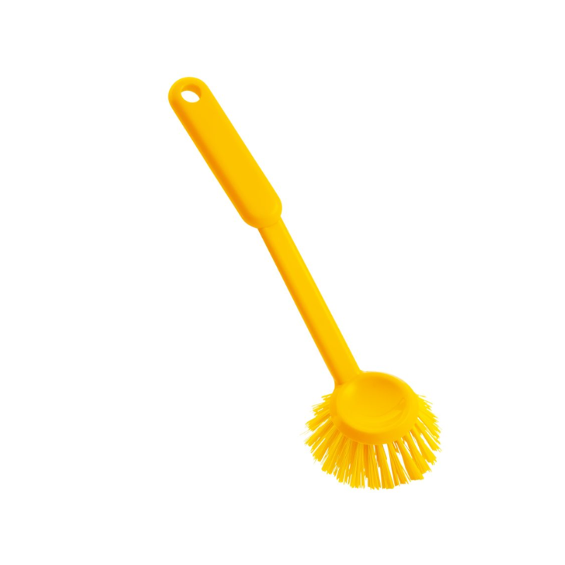 Perie de vase cu peri de duritate medie 255 x 65 x 50 mm, culoarea galben