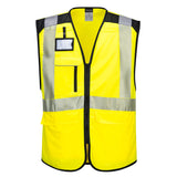 Vestă Portwest PW309 Hi-Vis Clasa 2 galben-negru pentru lucrări industriale