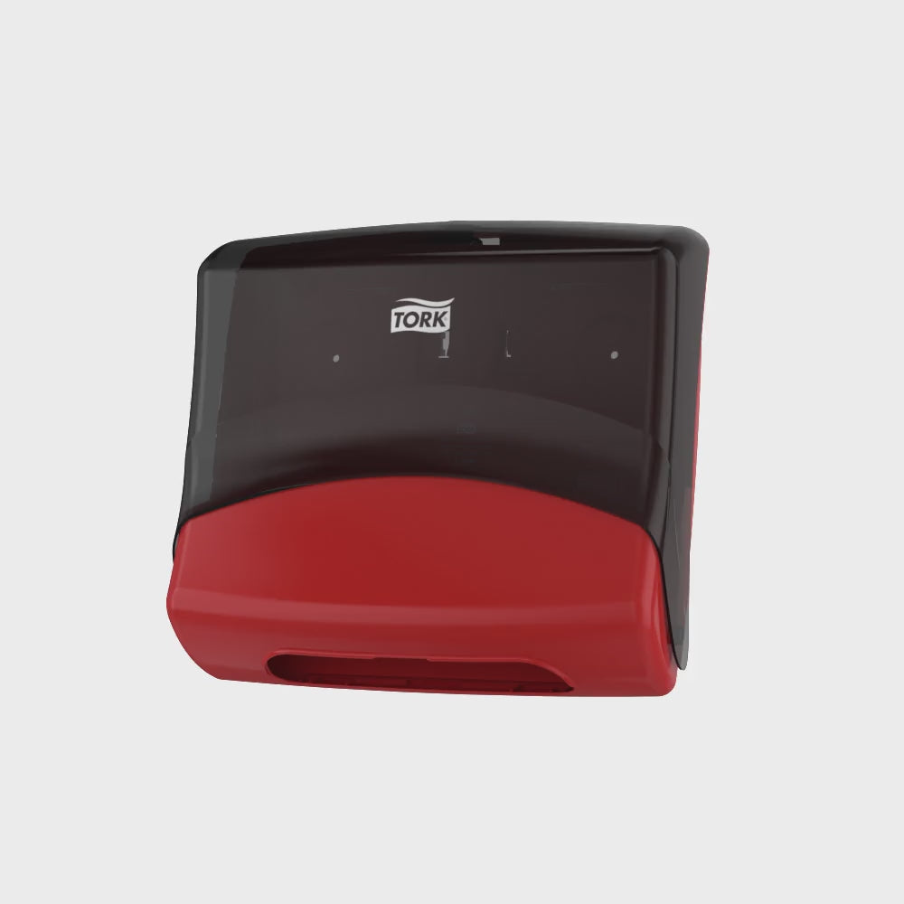 Tork dispenser de lavete pliate, roșu