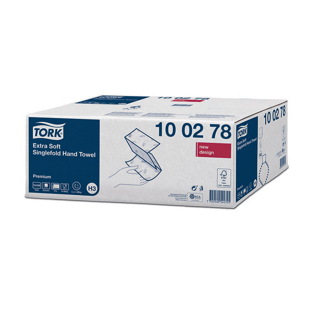 Prosoape pliate de hârtie Tork, 200 foi/pachet