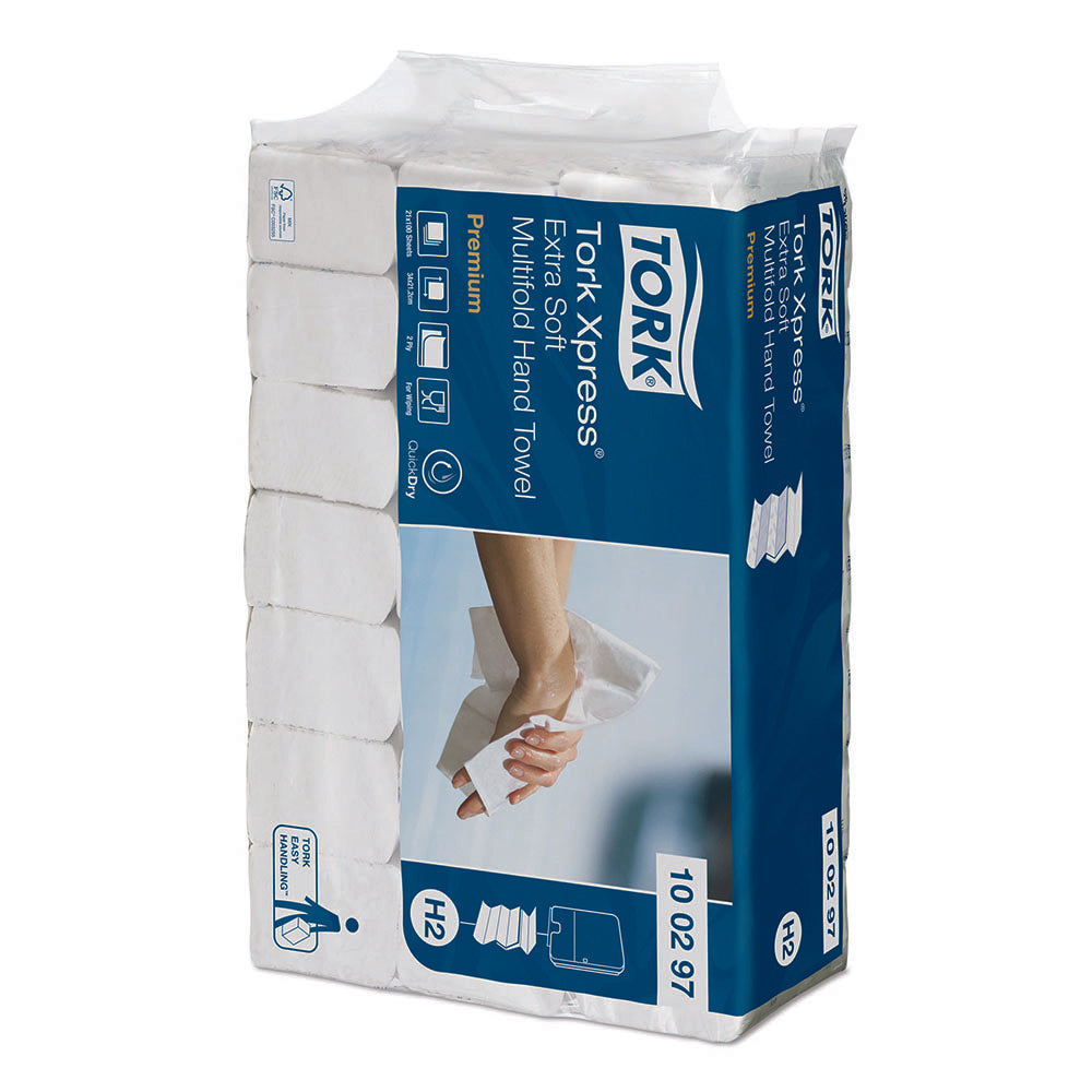 Prosoape pentru mâini Tork Xpress Multifold extra delicat, 100 foi/pachet