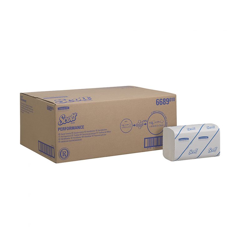 Prosoape de hârtie pliate Kimberly-Clark Scott Control Interfold 6689, 304 foi/pachet