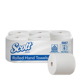 Prosoape de hârtie Kimberly-Clark Scott 6667, albe, 304m