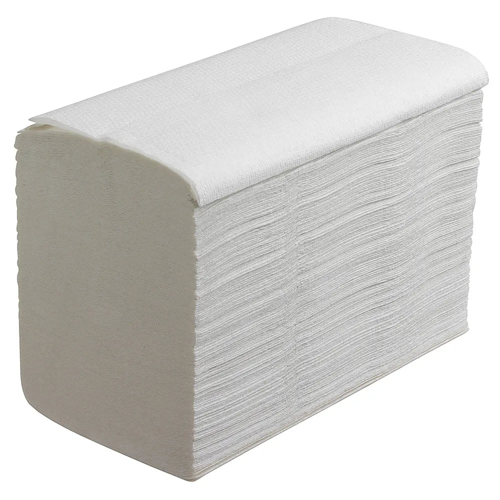 Detaliu textură și absorbție prosop hârtie Scott Control Interfold 6774 disponibil la Bunzl România