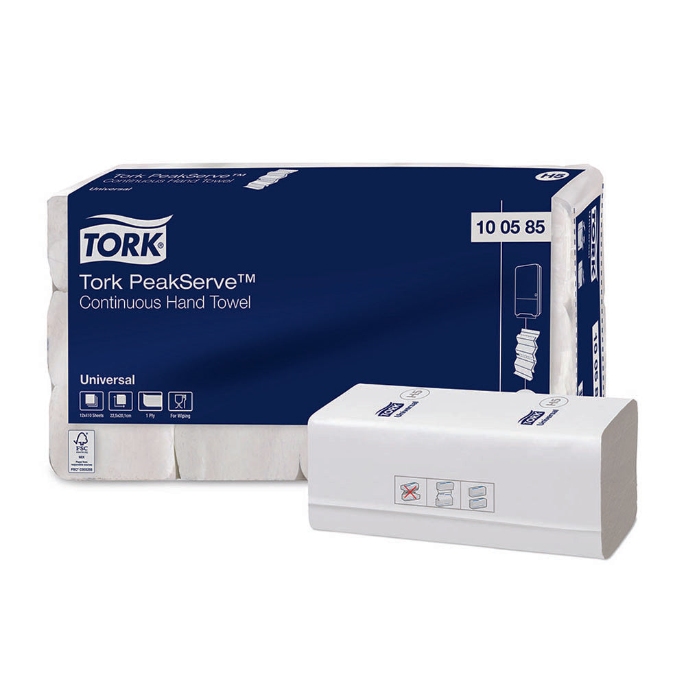 Prosoape pentru mâini Tork PeakServe Continuous, 410 foi/pachet