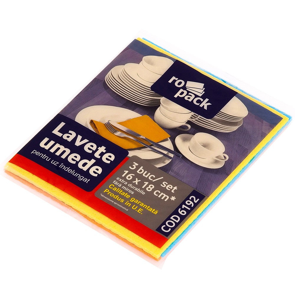 Lavete umede 16x18 cm, 3 buc/ set