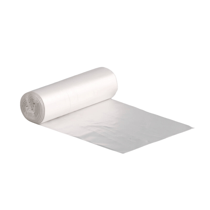 Saci menajeri rezistenți transparenți 60L 15 buc/ rolă