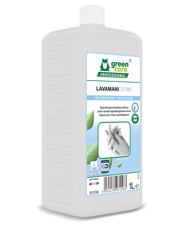 Sapun lichid hipoalergenic Green Care Professional LAVAMANI zero% 1 L