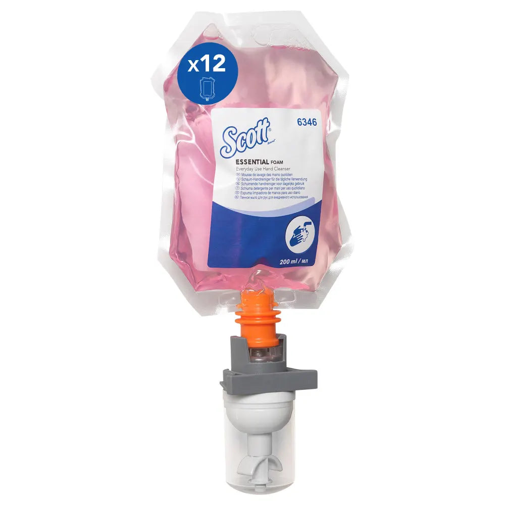 Săpun spumă Scott Essential 6346 Floral roz 200 ml disponibil la Bunzl România