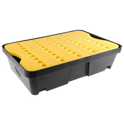 Tavă de retenție 20L din polietilenă, cu grătar detasabil