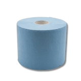 Rolă hârtie industrială albastră 2 straturi Techline pentru ștergere profesională