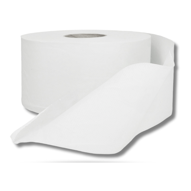 Rolă hârtie igienică Mini Jumbo 2 straturi Techline 600 foi pentru dispensere profesionale