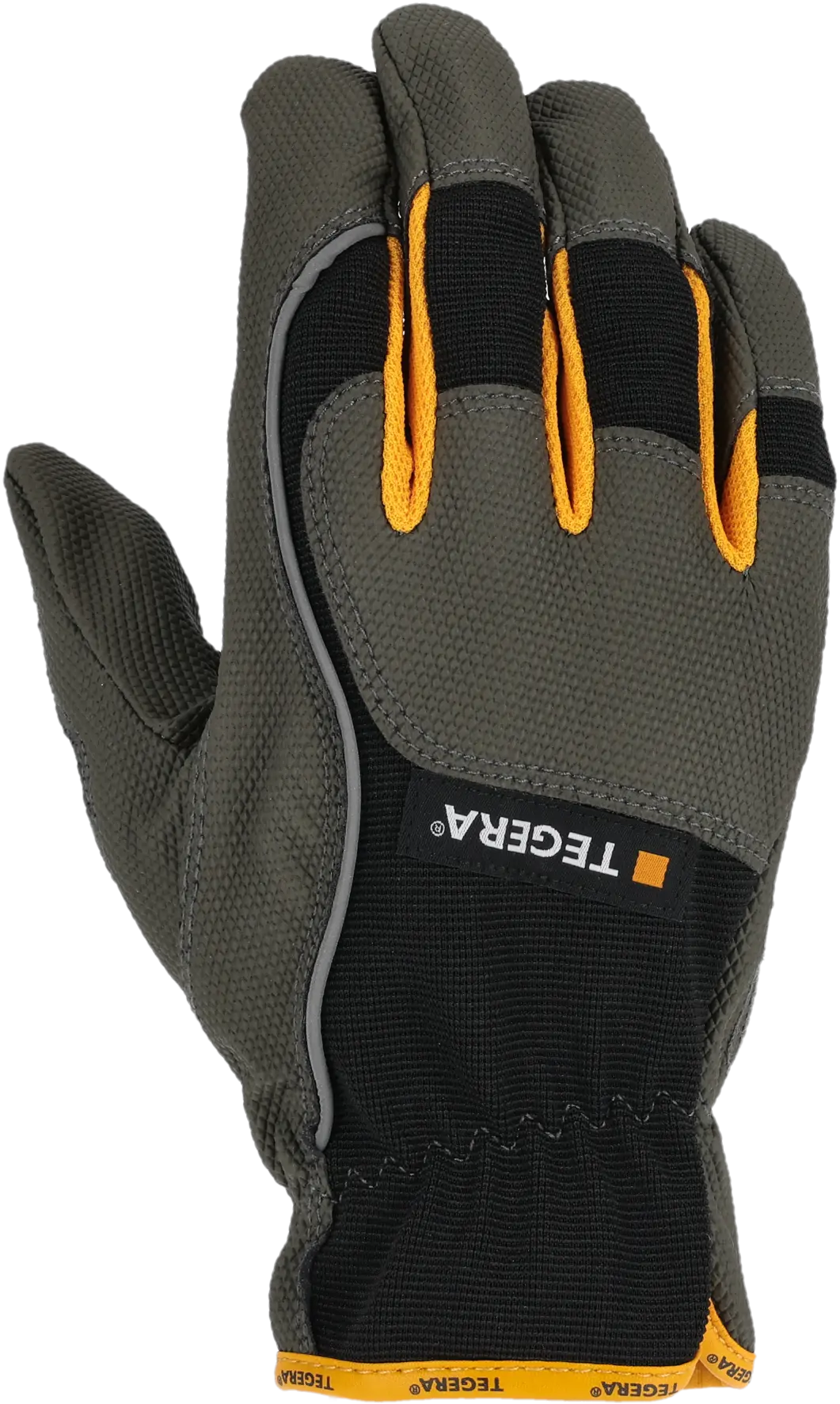 Mănuși de protecție Tegera Pro 9125 negru, gri, galben, vedere frontală