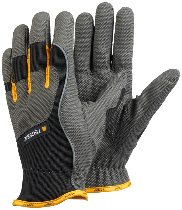 Mănuși de protecție Tegera Pro 9125 negru, gri, galben, pereche 