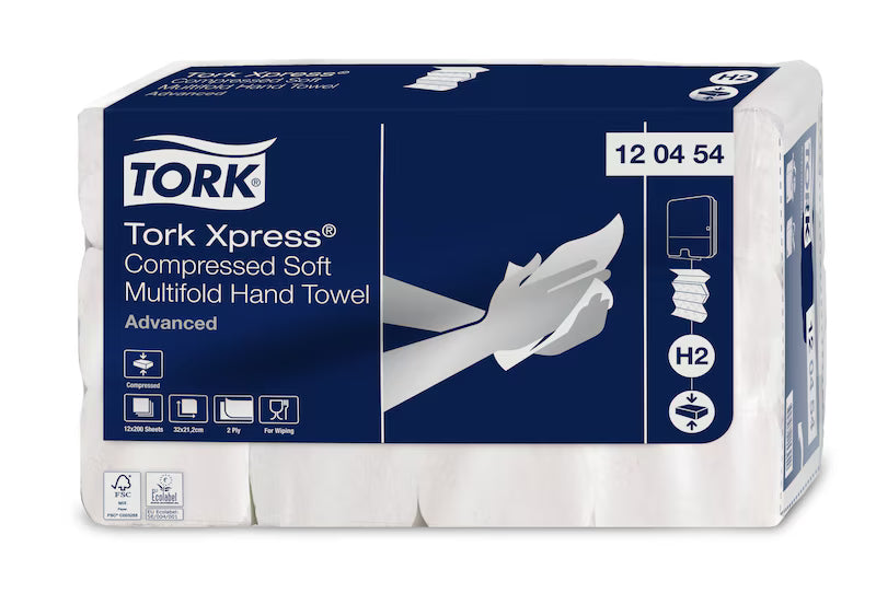 Tork Xpress Multifold prosoape de mâini, dizolvabile în apă, 200 foi/pachet