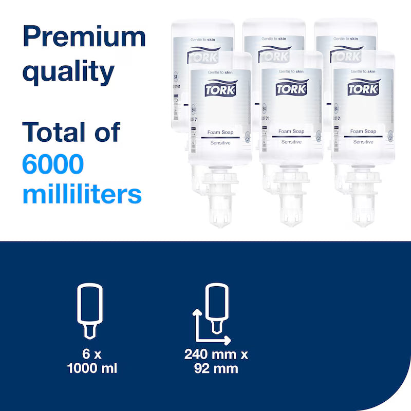 Săpun spumă Tork Sensitive 520701, 1000 ml