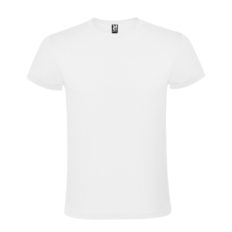 Tricou la baza gâtului, Atomic 150, culoarea alb