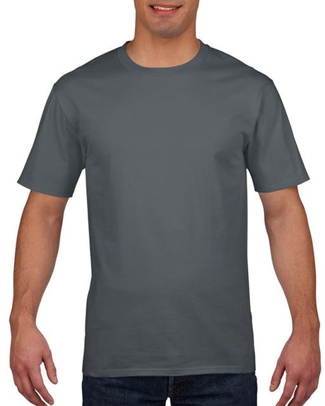 Tricou de lucru Gildan GI4100 Premium Cotton Charcoal disponibil la Bunzl Romania