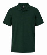 Tricou polo premium din bumbac filat cu inele 100% și material dublu piqué de 223 g/mp.