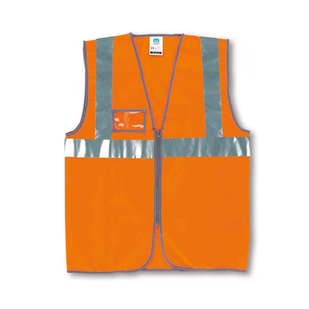 Vestă reflectorizantă cu buzunar pentru ecuson